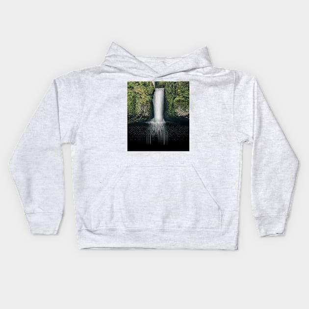 Waterfall Kids Hoodie by s.elaaboudi@gmail.com